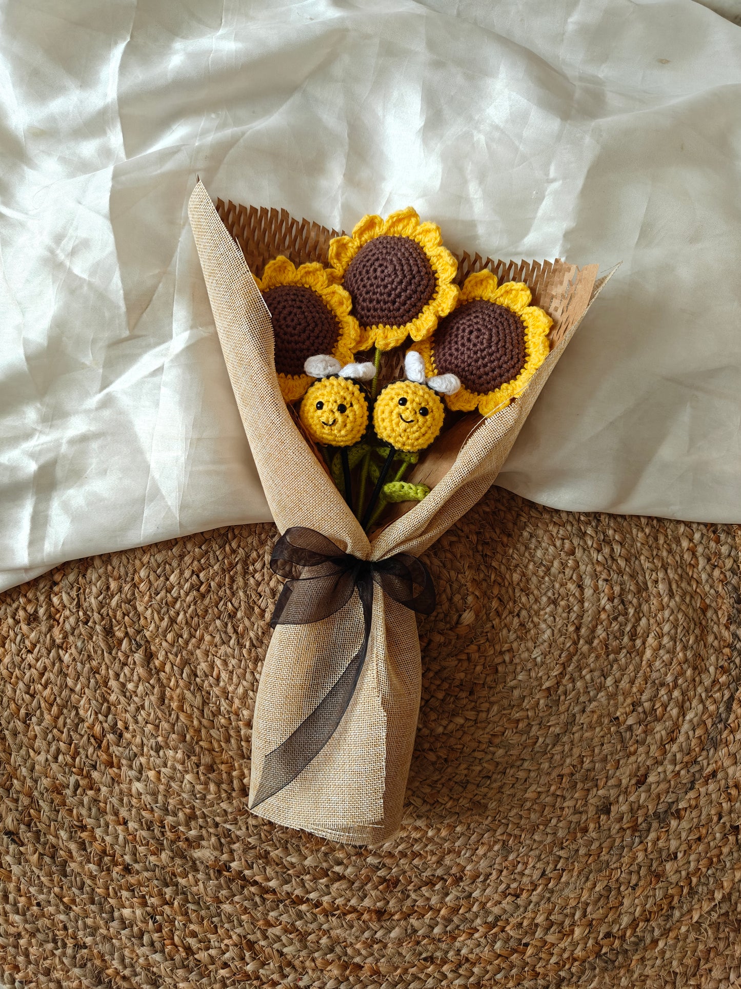 Sunflowers bee bouquet