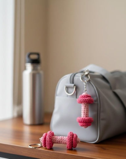 Dumbbell keyring