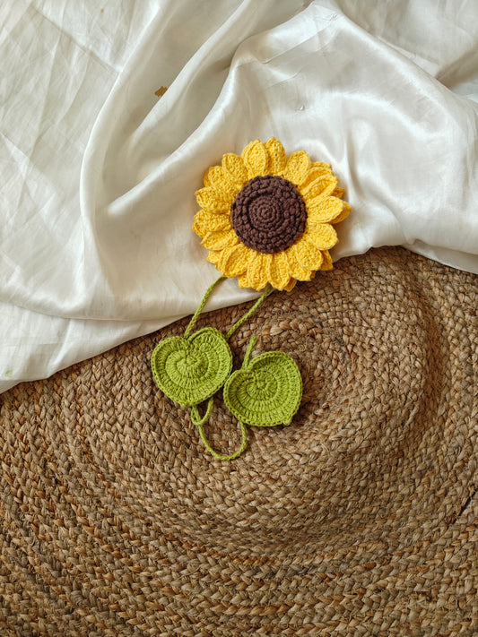 Sunflower curtain tie